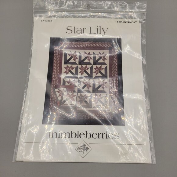 Thimbleberries Star Lily Quilt Pattern Single Pattern - Picture 2 of 4